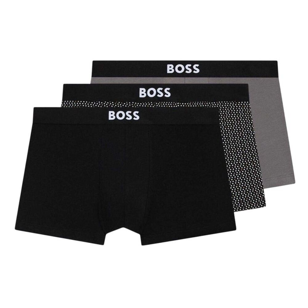 Boss Mens Underwear (Pack of 3) / Black/Blue Black